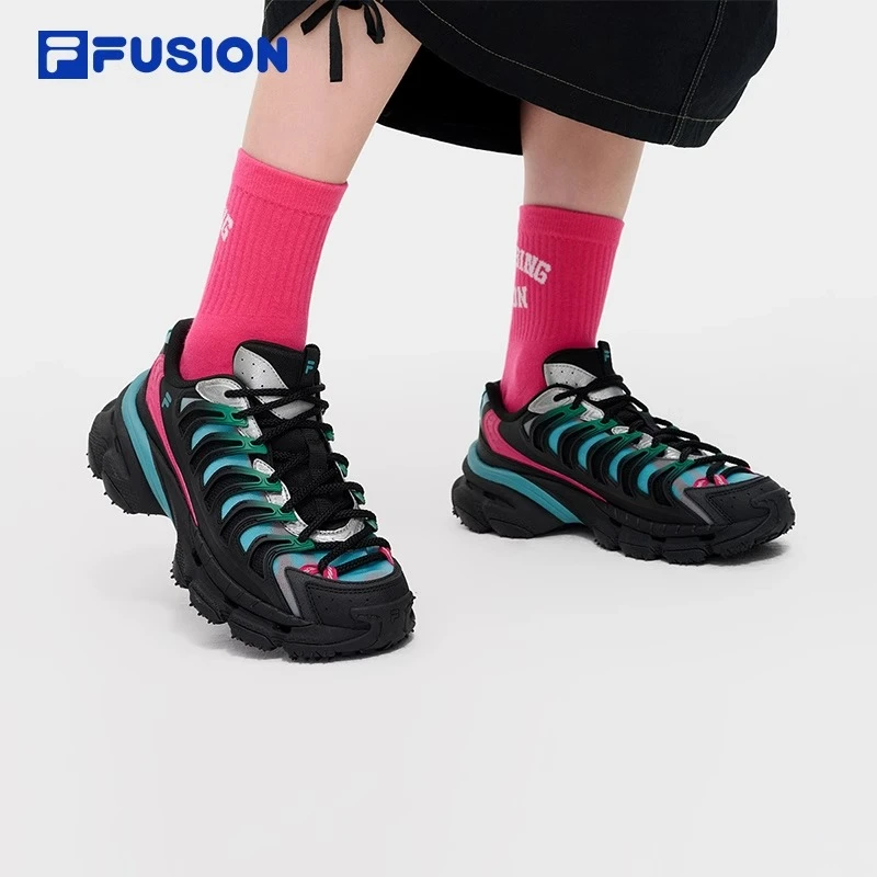 FILAFUSION斐乐星舰鞋男鞋女鞋百搭厚底增高老爹鞋休闲运动鞋流光