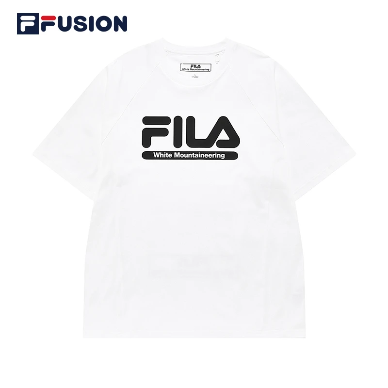 FUSION斐乐潮牌联名短袖衬衫男尤莱特时尚短袖T11M227112雅丹风