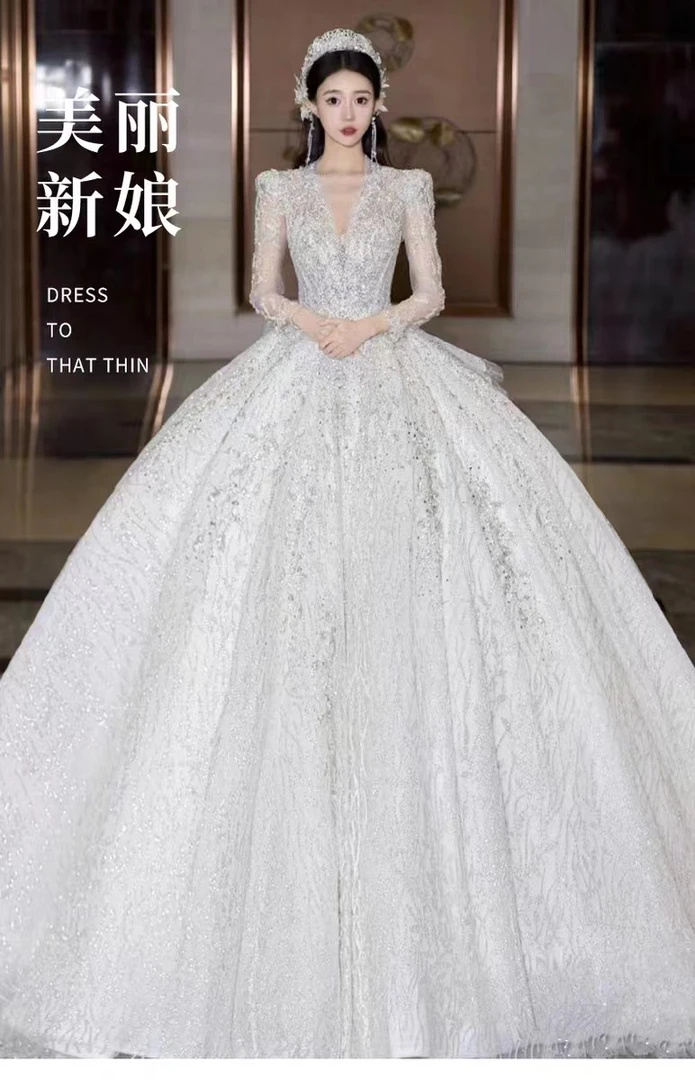 婚纱礼服默认微暇ON退换