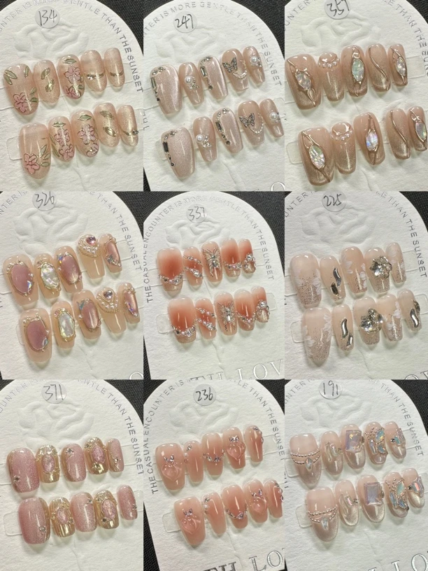 【199过款链接】内含多款可选风格穿戴甲备注编号➕尺码-送工具包