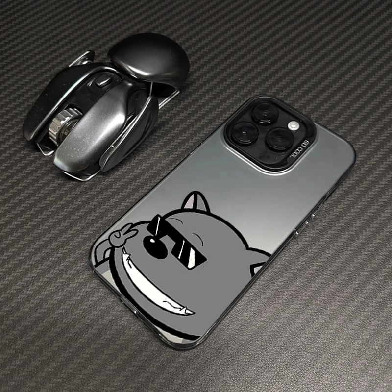 适用苹果15promax手机壳iphone14全包13防摔新款简约时尚蕉太狼