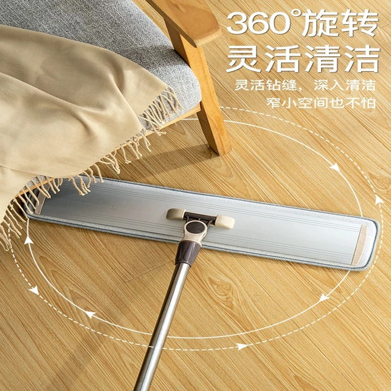 吸水平板拖把家庭用加长客厅床底工厂专用酒店粘贴拖把大号家用