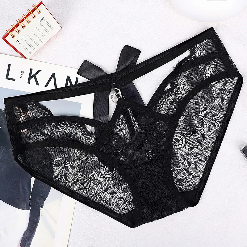 2025夏季新款细带内裤大码镂空低腰性感内裤甜美蕾丝透气女士内裤