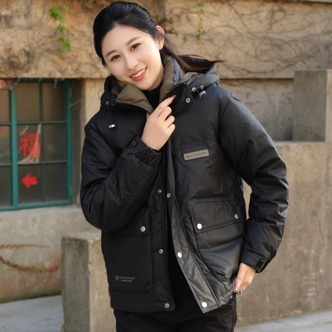 【羽绒】2024男士冬季新款连帽外套保暖休闲时尚上衣服加厚防风秋冬