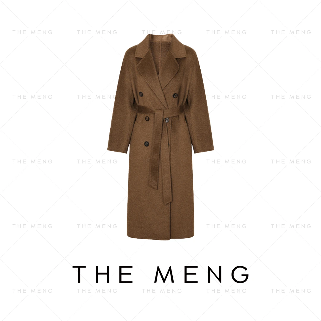 THE MENG【曼巴】桑蚕丝&绵羊毛甄选通勤毛呢大衣#WL7792