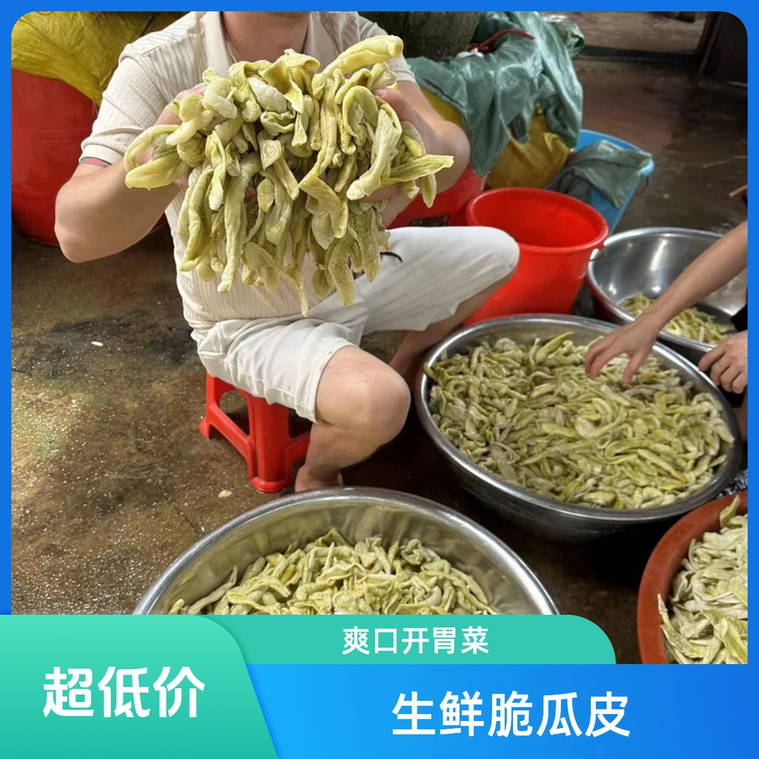 黄瓜皮正宗新鲜钦州特产脆爽开胃农家自制酸瓜皮爽口