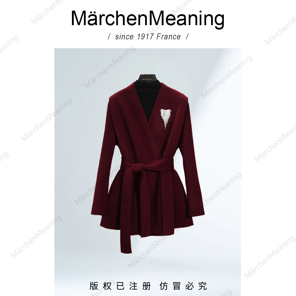 MärchenMeaning设计师女装安哥拉红秋冬新款红人上新中长款磊哥3