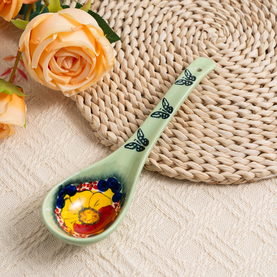 【莫妮卡中号汤勺】新疆包邮  家用陶瓷勺