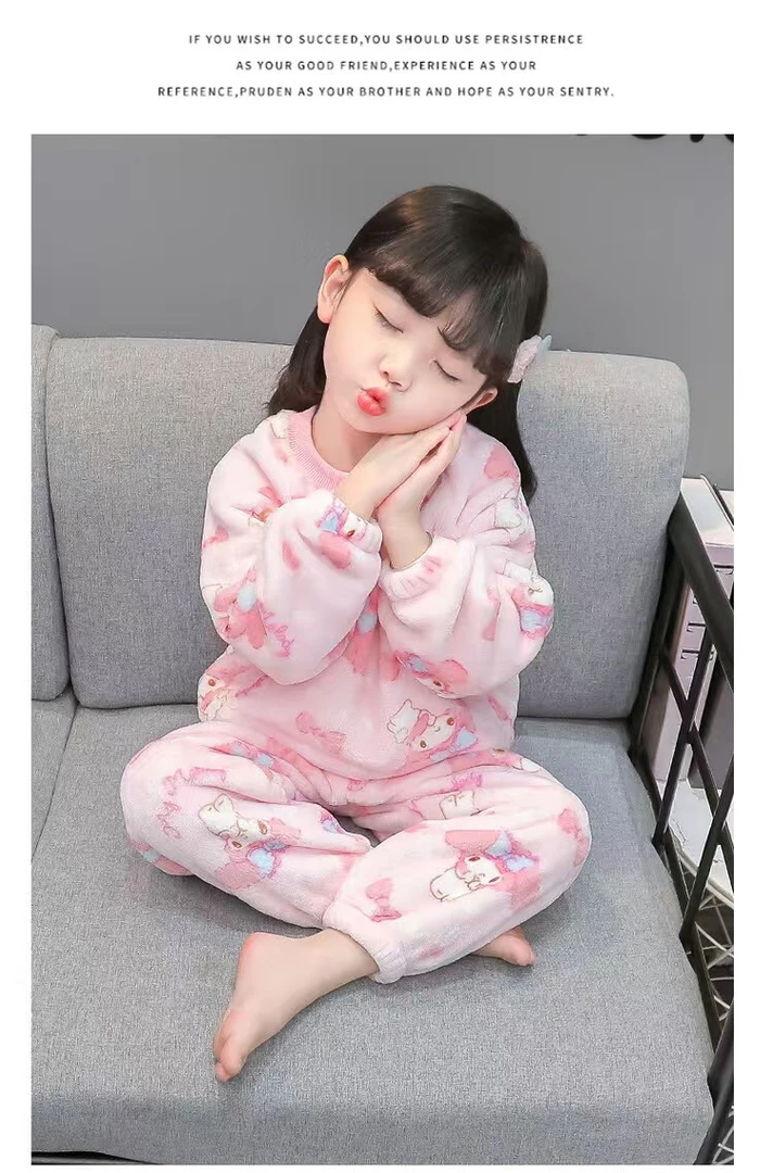 R317-【库洛米美乐蒂 套头家居服】秋款新款2024女童套装