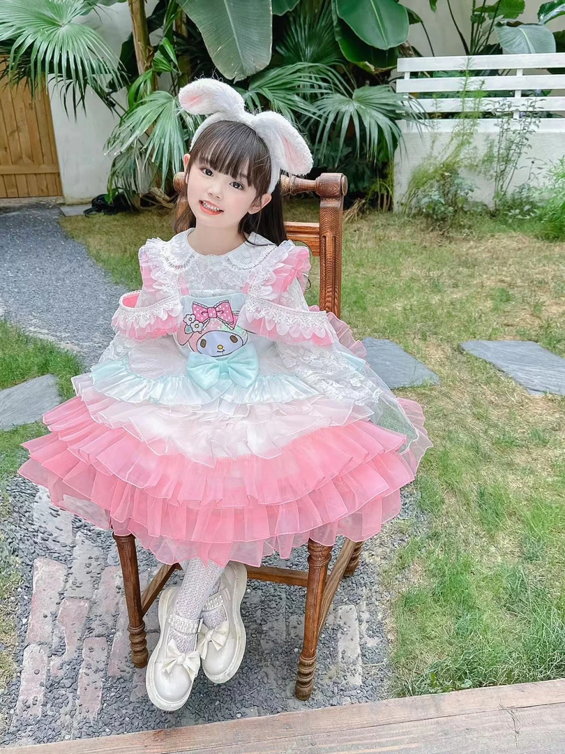 R957【美乐蒂洛丽塔】四季洛丽塔连衣裙2024甜美女童