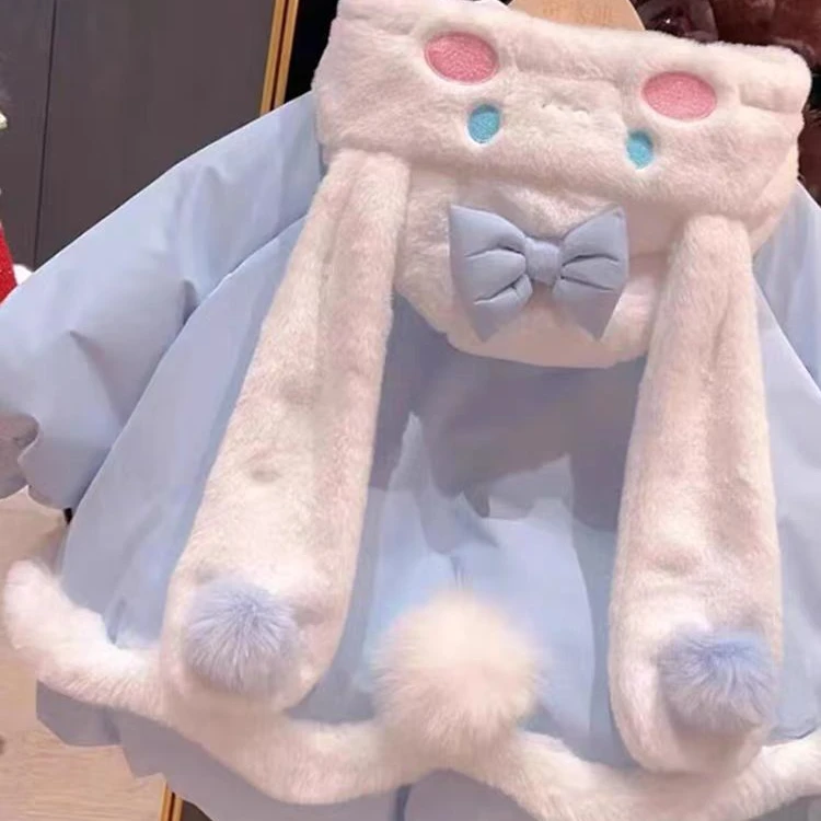 D118-212【重工玉桂狗冬季羽绒服】连帽女童少女冬款羽绒服洋气长款