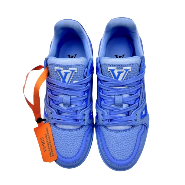 LV/36.5码/蓝色拼接trainer板鞋/全新/vv985/时尚潮流潮鞋