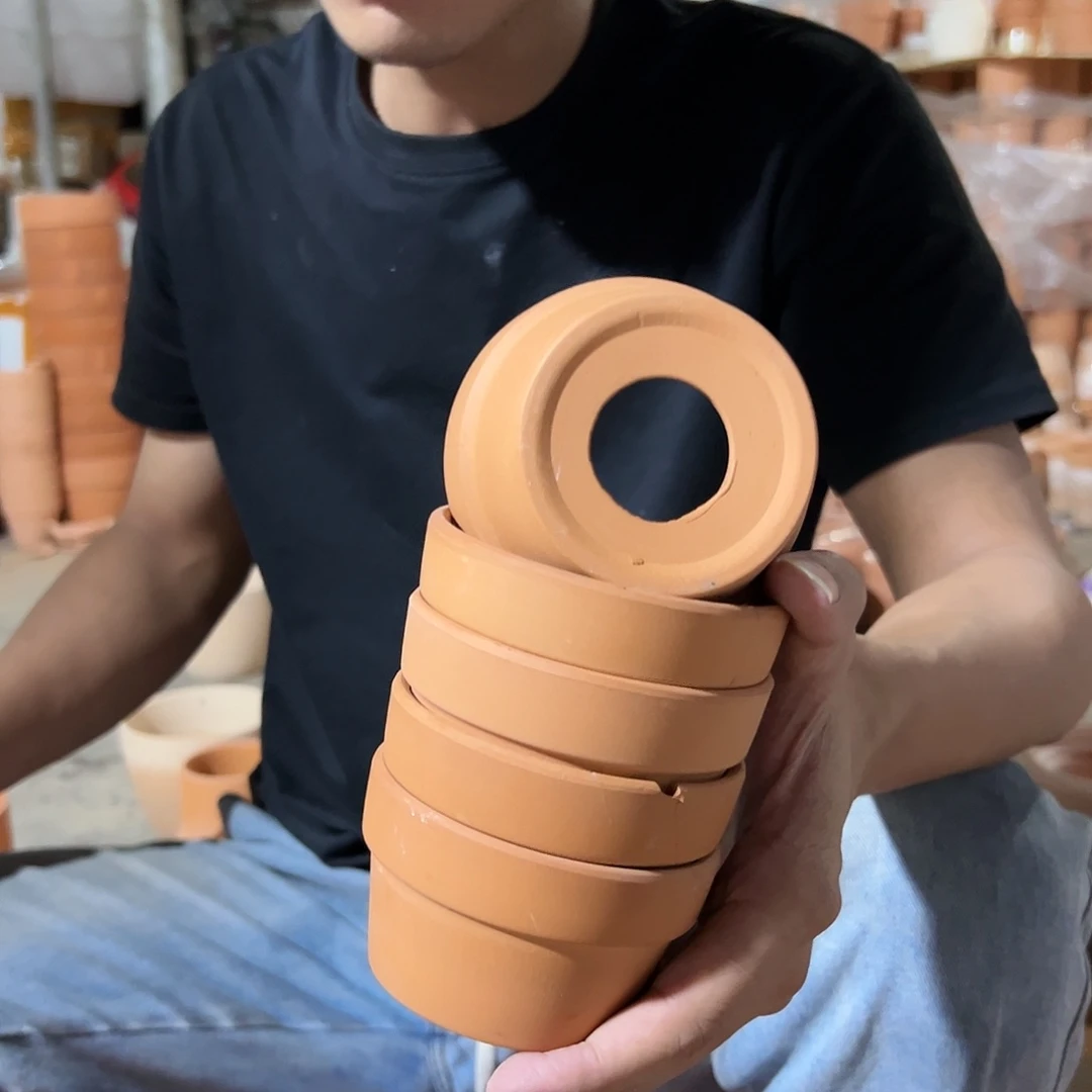 【闪购商品】红陶20CM以下9口5高五个