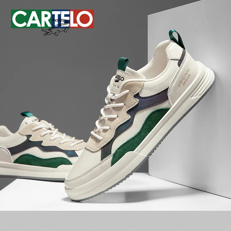CARTELO/卡帝乐鳄鱼秋季新品男式百搭休闲鞋潮鞋高颜值男鞋EY6651