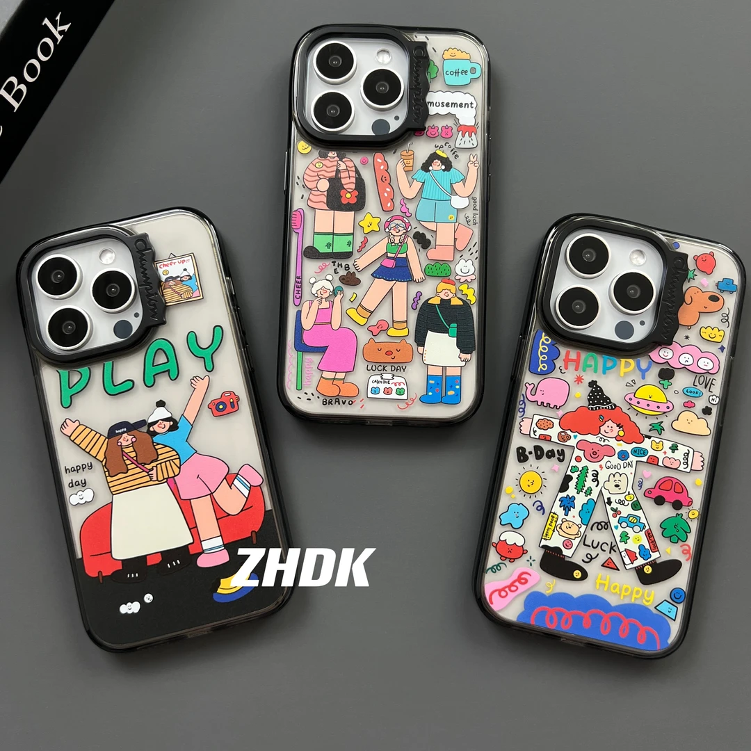 【升级版】泰兰德女孩高级感适用iphone15promax苹果手机壳14透明13