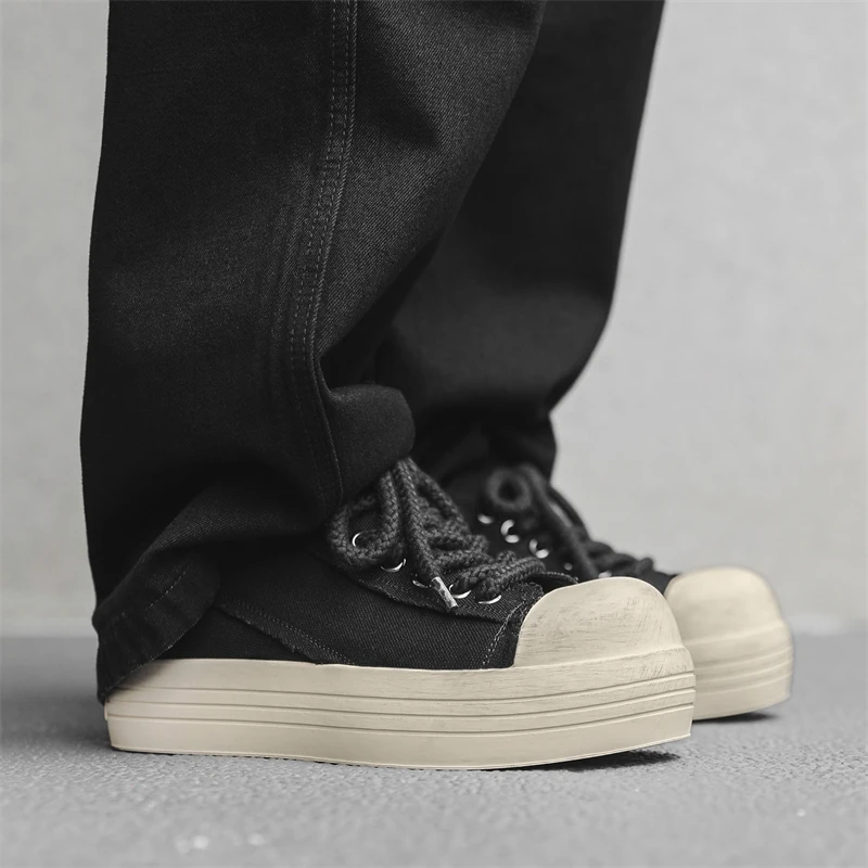 2024新款春夏米奇大头鞋潮流男鞋运动厚底圆头休闲鞋厚底66647