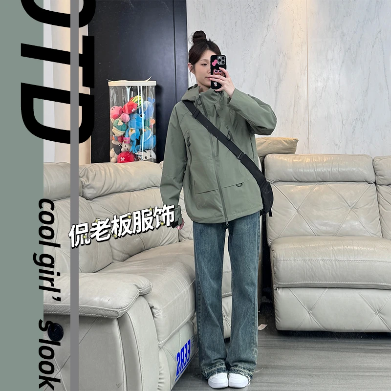 2024新款男女秋冬三合一可拆卸两件套防风防水夹克外套韩版