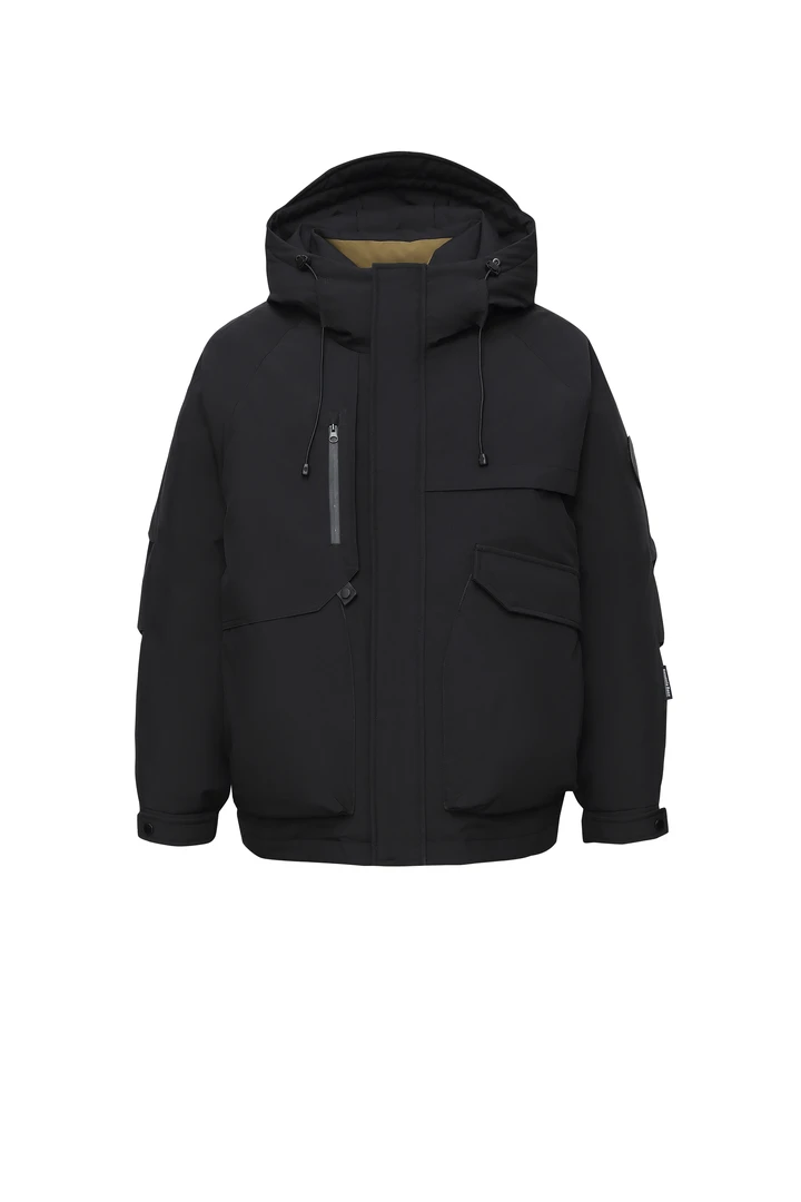 YR6806男士休闲户外冲锋加厚保暖外套