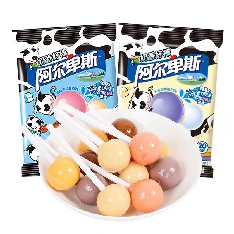阿尔卑斯奶香好棒牛奶乳酸菌儿童水果味棒棒糖硬糖年货零食糖果