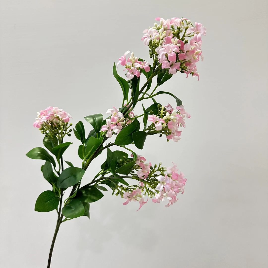 丁香仿真花千里香花束满山香桂花枝假树枝橱窗插花家装摆件造景