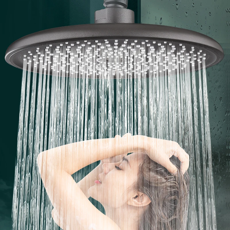 工艺淋浴花洒喷头顶喷洗澡大出水量单淋雨加压沐浴防堵莲蓬头通用