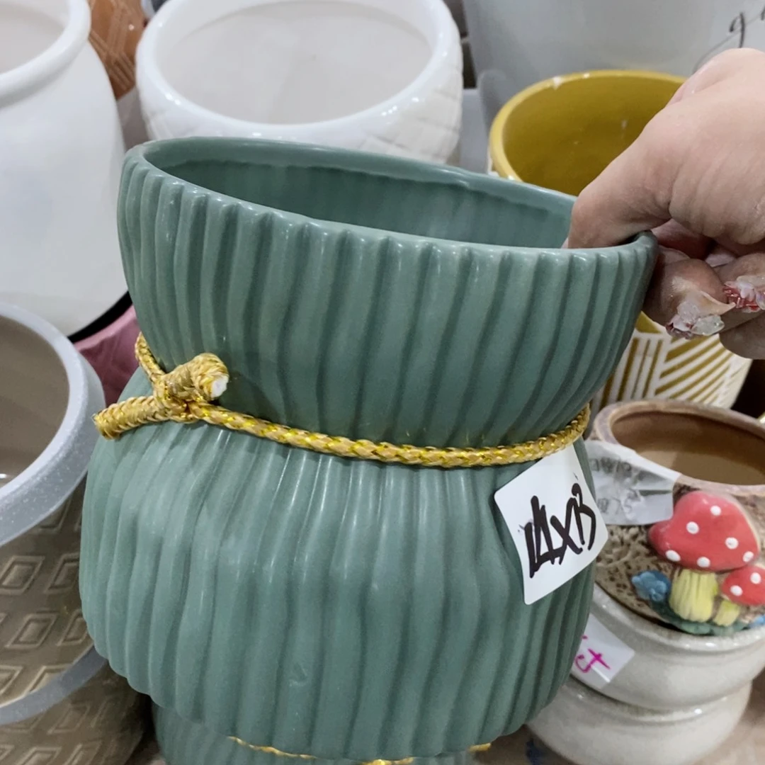 陶瓷外贸尾货多肉绿植花色