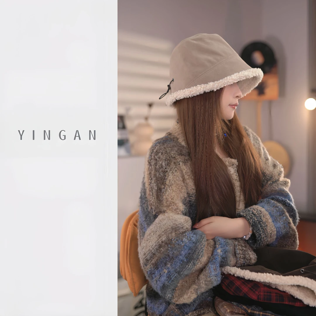 原创 /加绒加厚 时尚冬季渔夫帽韩版秋冬保暖盆帽毛绒