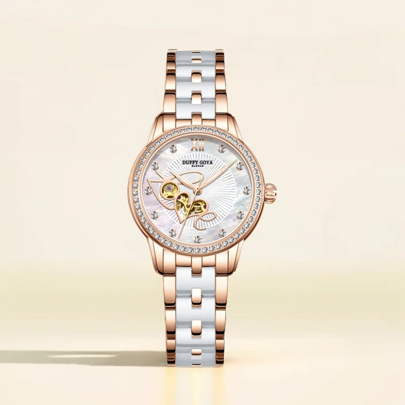 送女友礼物手表轻奢时尚防水高颜值百搭精致女生全自动机械表520