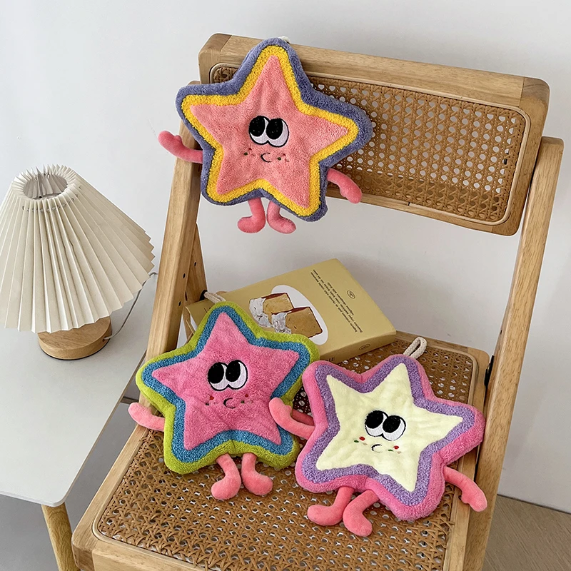 多巴胺擦手巾加厚速干可爱创意卡通可挂式厨房卫生间儿童擦手布巾