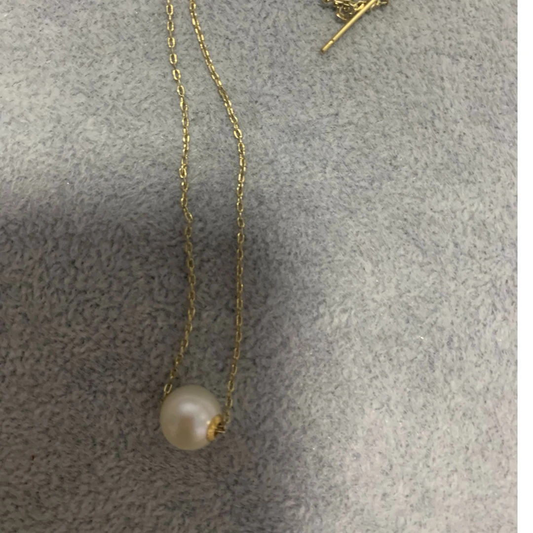 欣雪斋【小点点】S925银正圆无暇淡水珍珠吊坠8-9mm白色气质百搭