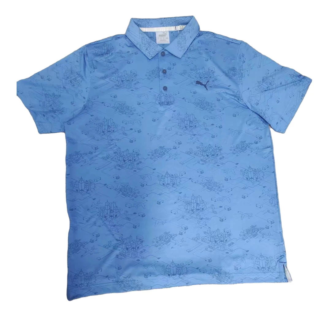 PUMA/彪马 C730 532163-02 男士运动休闲夏季针织满印时尚短袖