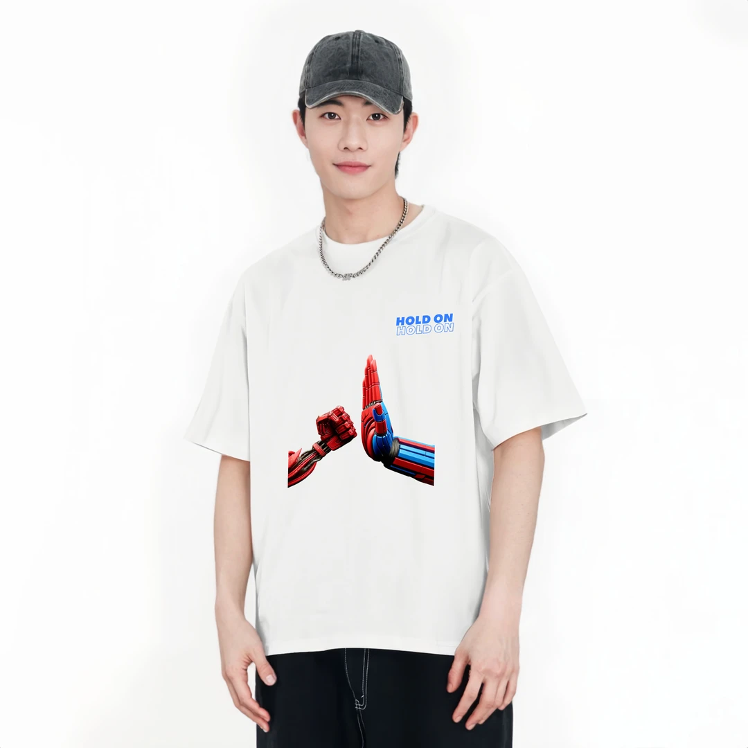 MechaMe设计师【机甲主题】Hold on男女同款T恤夏季百搭设计感小众