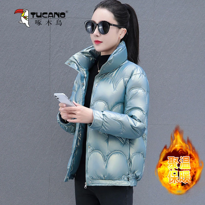 【啄木鳥官方品牌】棉衣棉服女士短款时尚外套小棉袄2023年新款妈妈