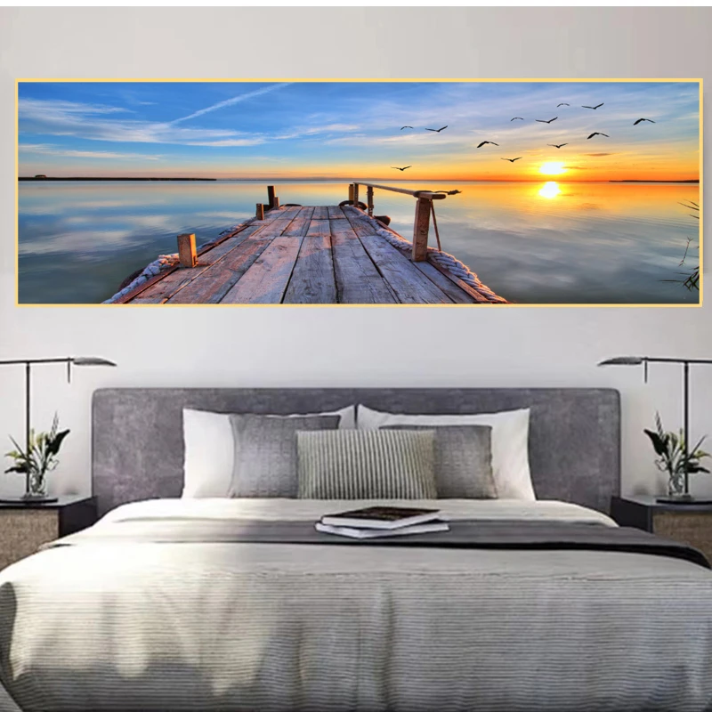 3D仿真假框床头卧室背景墙画墙壁背景墙自粘装饰画贴画墙纸画客厅