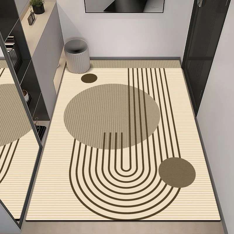 新款轻奢硅藻泥入户地垫门口吸水防滑进门垫玄关耐脏家用洗手间垫