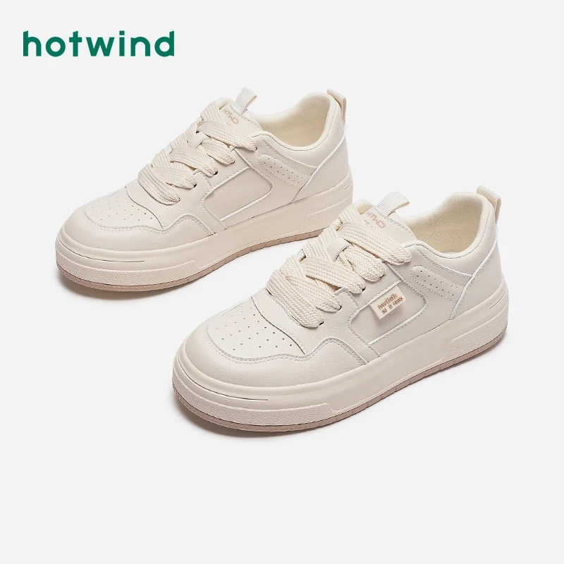 Hotwind/热风24年春季新款潮流百搭低帮女士时尚休闲鞋H14W4V06