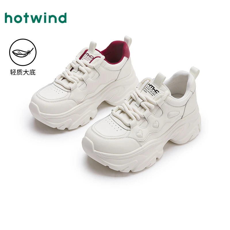 热风2025年春季新款女士时尚休闲鞋H42W25521