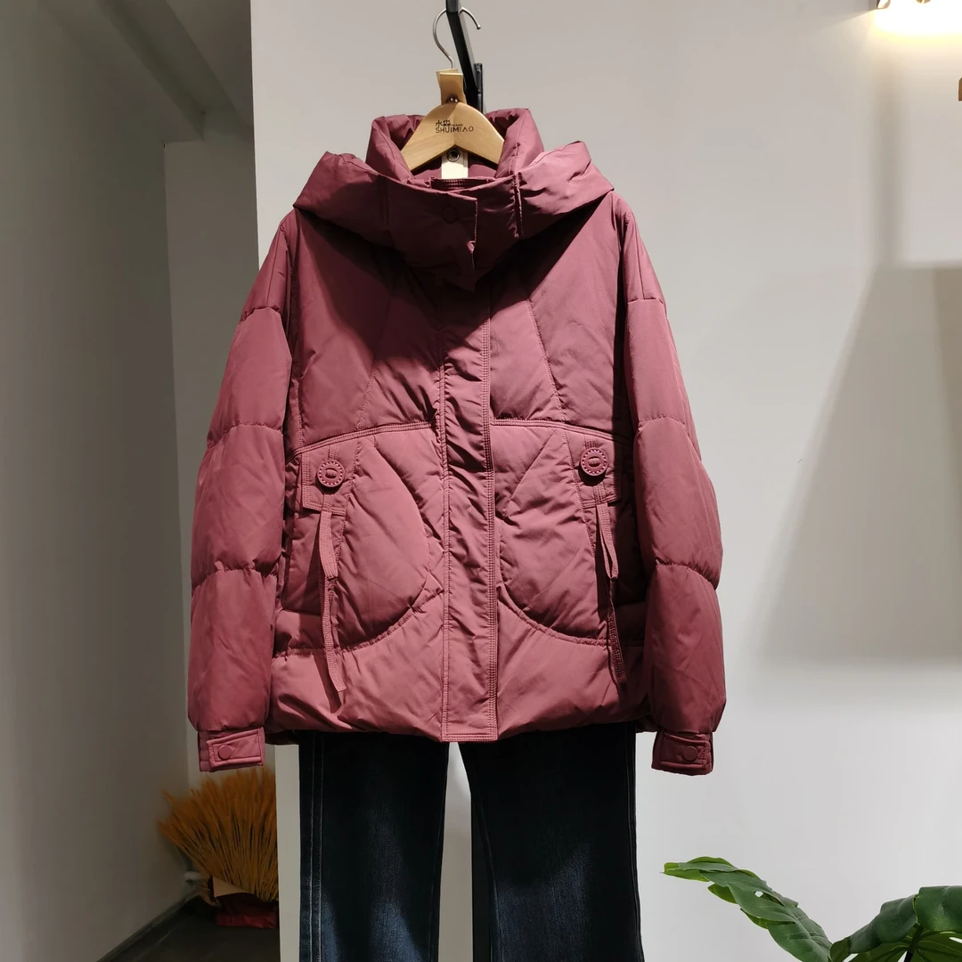 水淼大码胖妹妹短款羽绒服9166