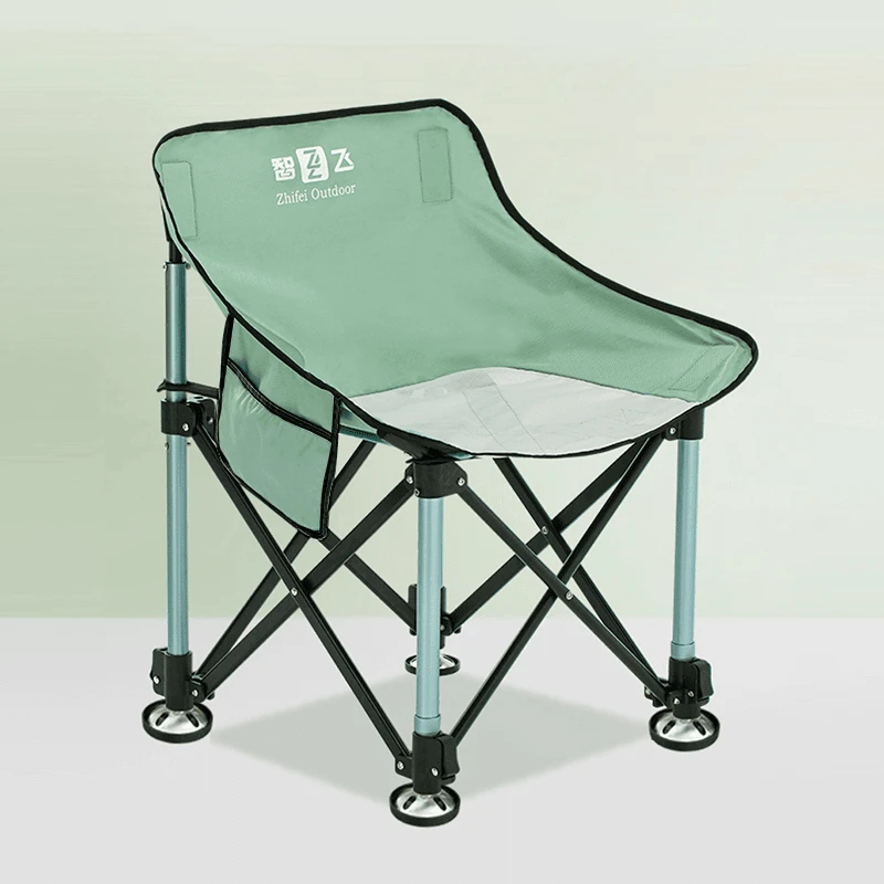 智飞折叠椅钓椅凳子欧式便携折叠升降钓鱼椅垂钓月亮椅