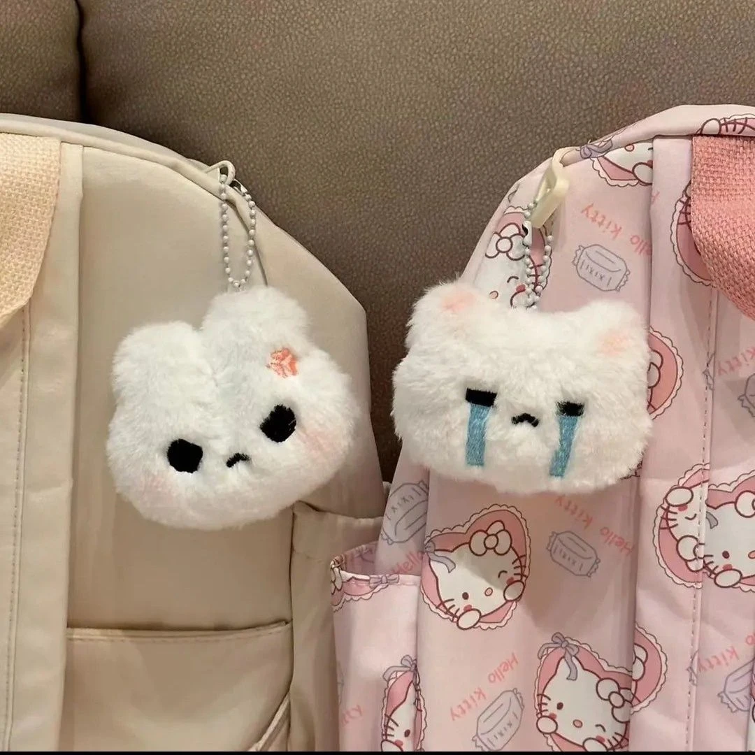 表情包会吱吱叫可爱生气兔哭泣兔毛绒宠爱礼物书包挂件超萌钥匙扣