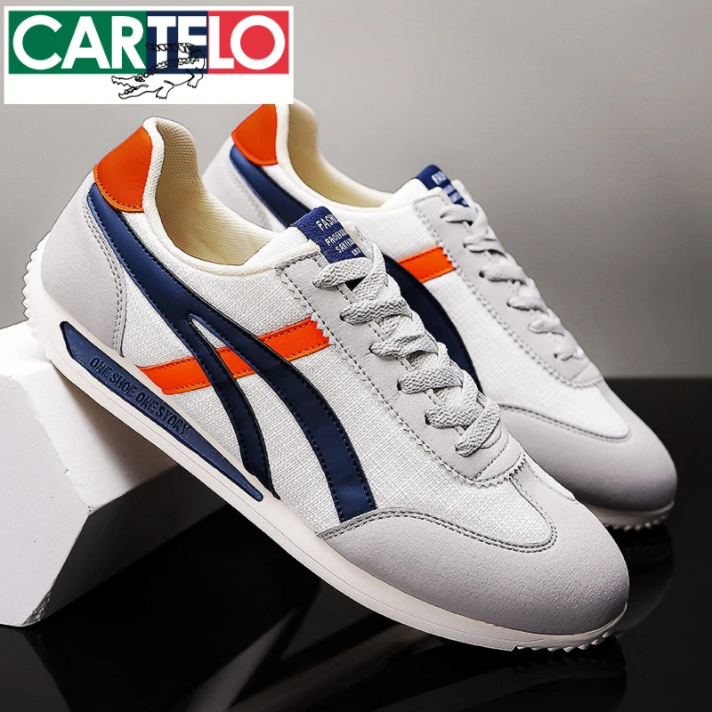 卡帝乐鳄鱼阿甘鞋男士潮鞋春季透气潮流低帮百搭休闲运动鞋子男