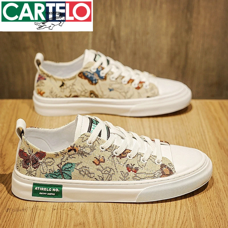 男鞋潮鞋高端痞帅秋季透气帆布鞋子低帮男士男生板鞋运动鞋子男款