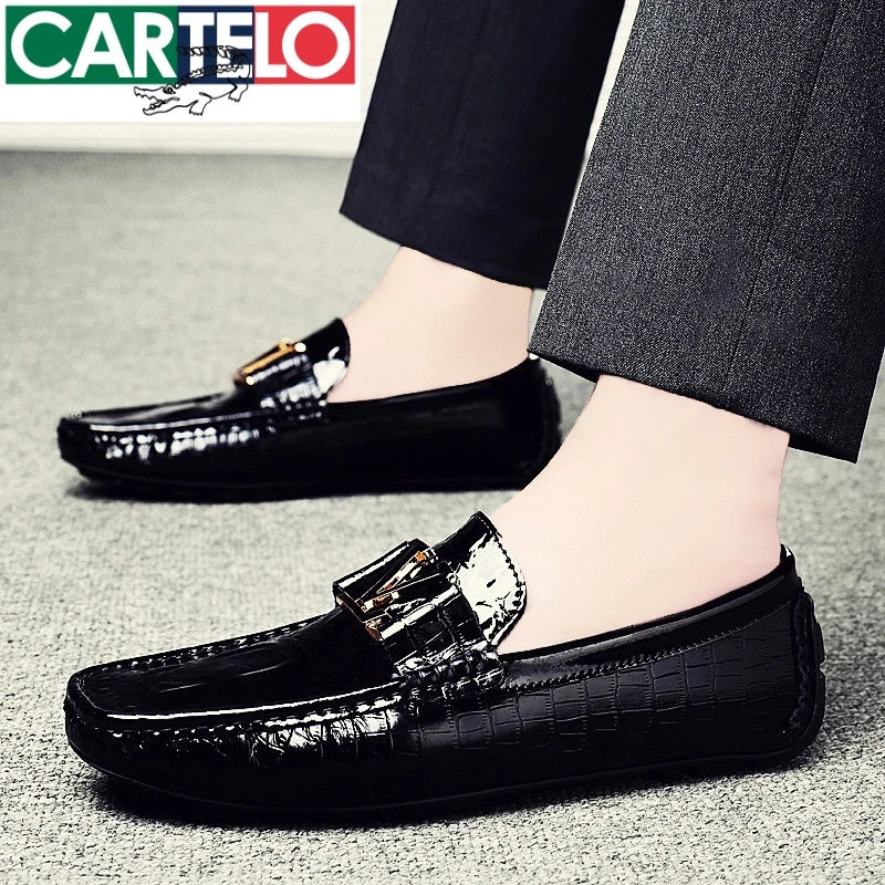 卡帝乐男款轻奢一脚蹬百搭高端痞帅鞋子男士豆豆鞋男款豆豆鞋男鞋