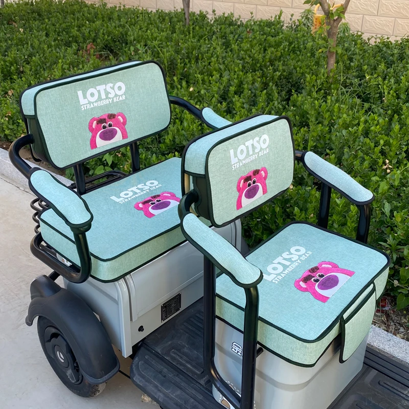 雅迪大安罗纳多阔佬头踏浪新日金彭宗申小刀宝岛三轮车座套坐垫套