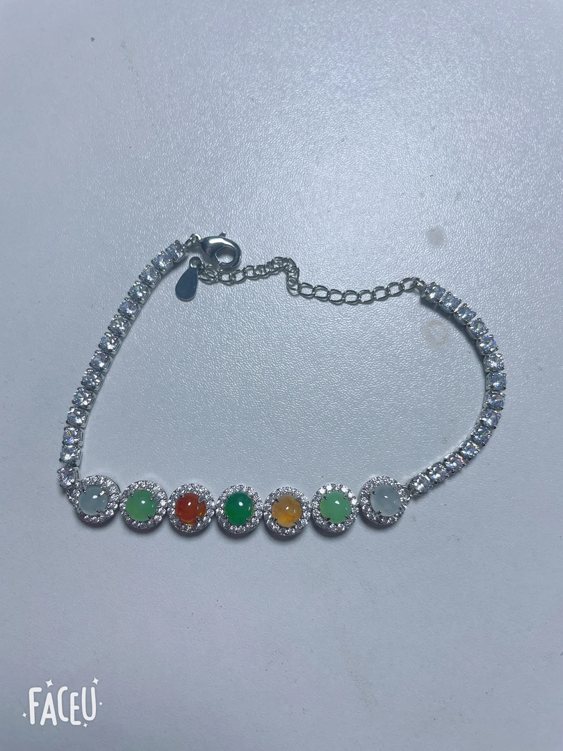 天翡翠A货手链女款