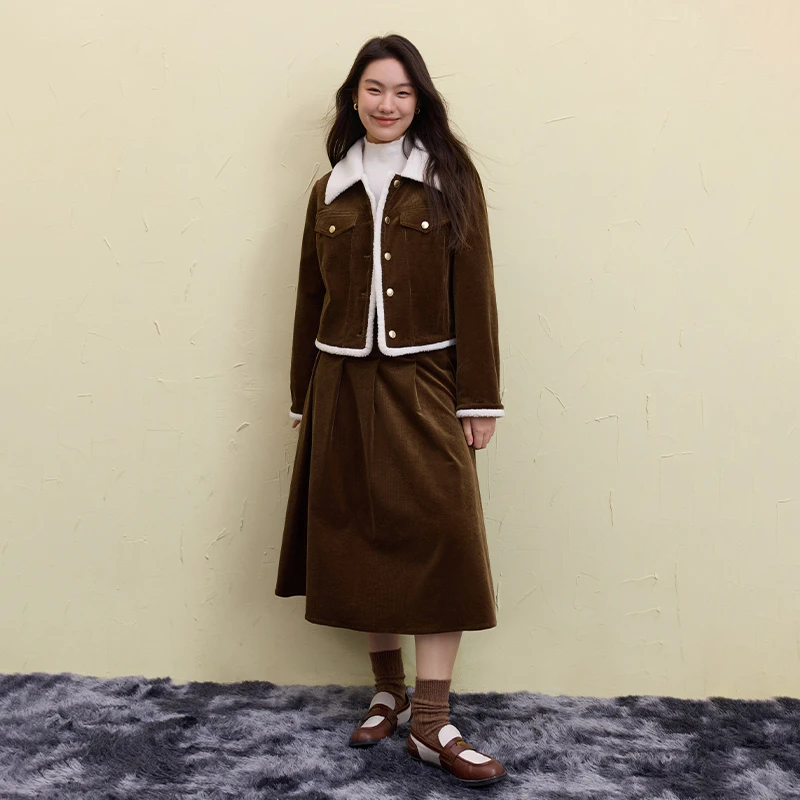 独束微胖大码女装修身显瘦版时尚气质复古风套装24DS84547/84594