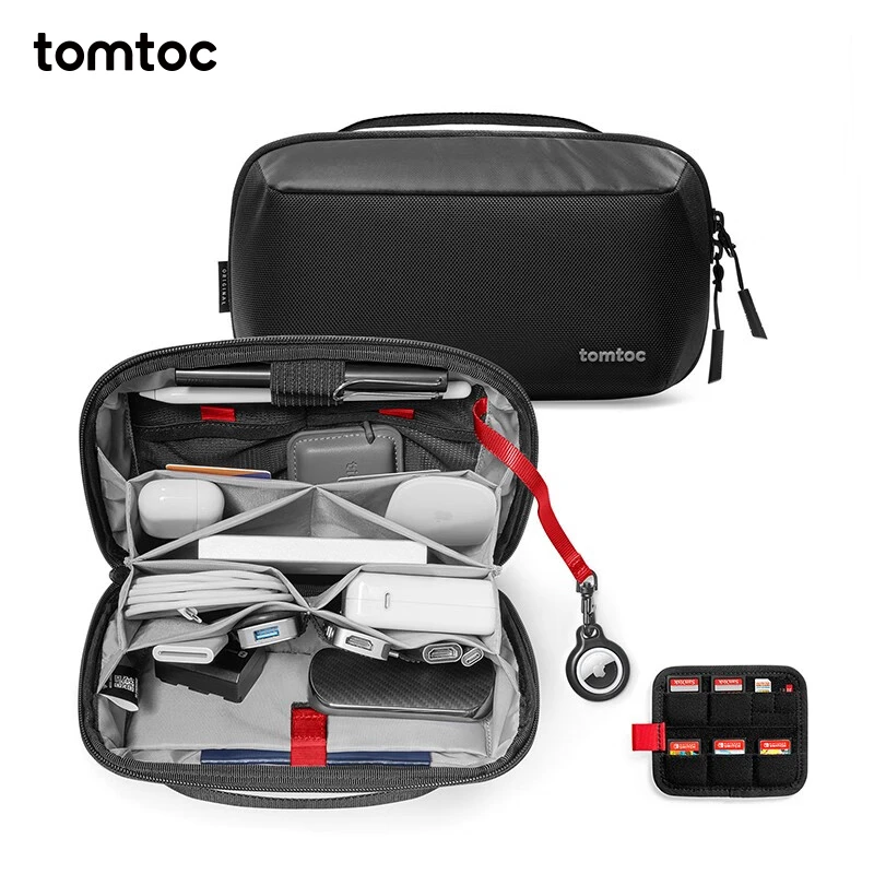 tomtoc数码配件收纳包数据线充电器电源收纳袋T13M1多功能便携