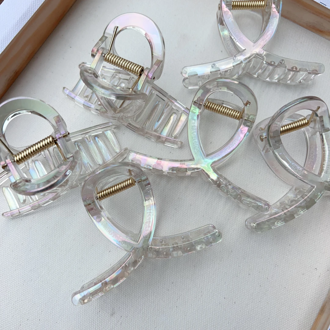 夏季人鱼色抓夹儿童发夹