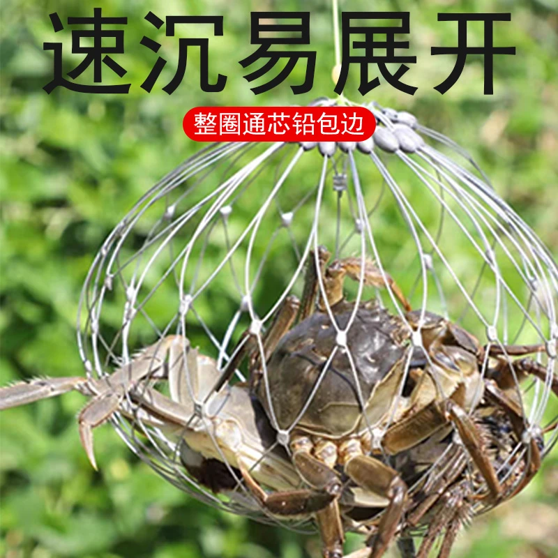 螃蟹笼户外垂钓螃蟹小龙虾工具海钓渔具螃蟹网捕螃蟹螃蟹笼