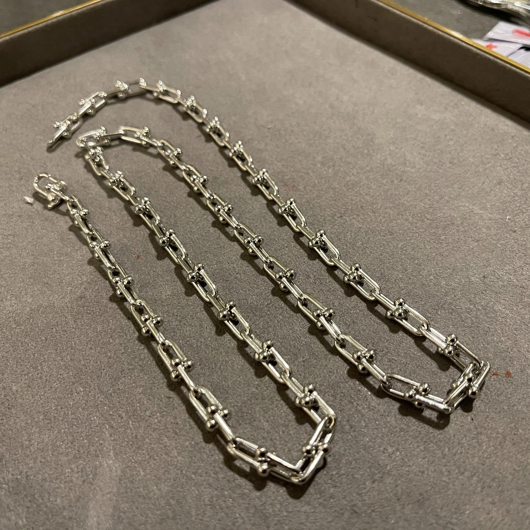 925银银制品 【貞寶館】S925素银马蹄链 加重款